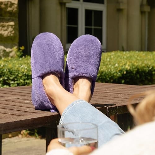 EverFoams Women's Closed-back Slippers Fuzzy Faux Wool Soft Lightweight Non-slip House Shoessize 5-6