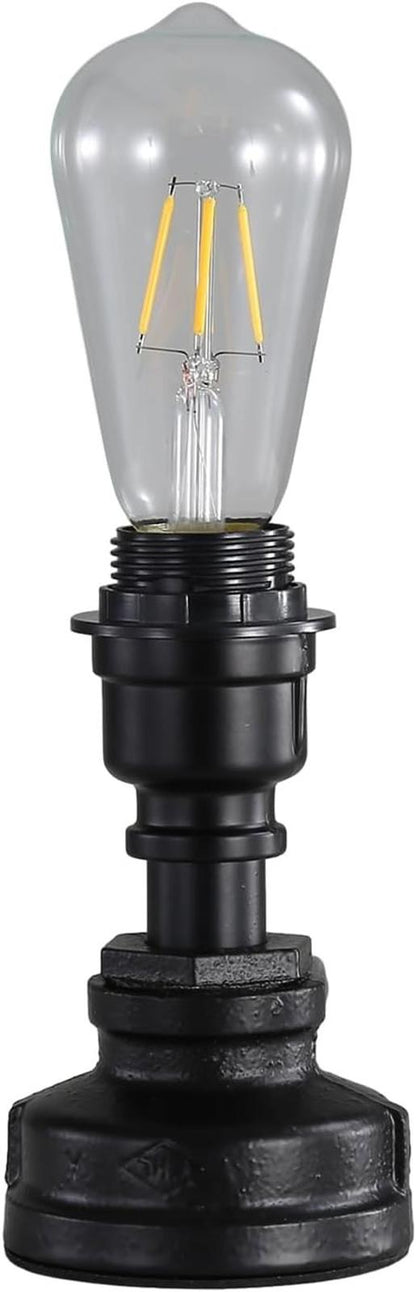 Kaj Hejmo Vintage Table Lamp with Lampshade Light Bulb E27 Bedside Table Lamp