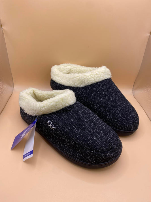 Faux Fur slippers slip on size 4/5 1194