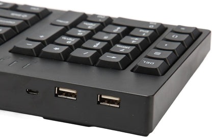 CCYLEZ Left Handed Keyboard, Office Accounting Keyboard, Plug and Play Black New