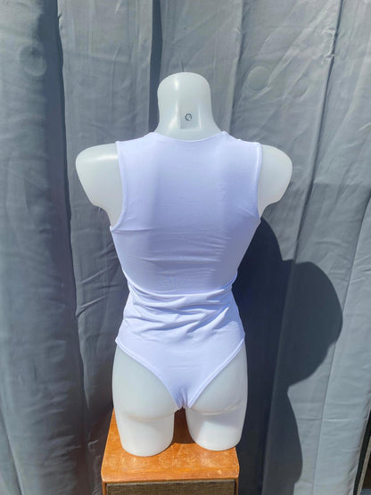 sleeveless body suit square neck 1184