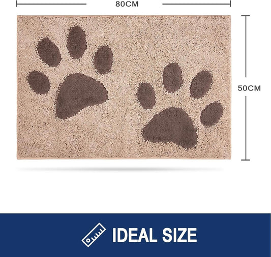 FCSDETAIL Dirt Trapper Indoor Door Mat 50 x 80 cm Colours L-Brown + D-Brown