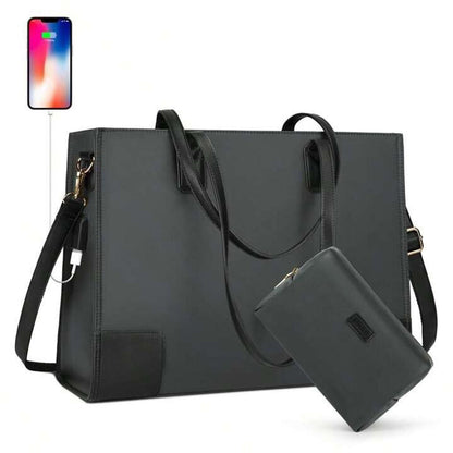 NUBILY - Designer Laptop Bags For Women - 15.6 Inch Large Waterproof Bag, New.