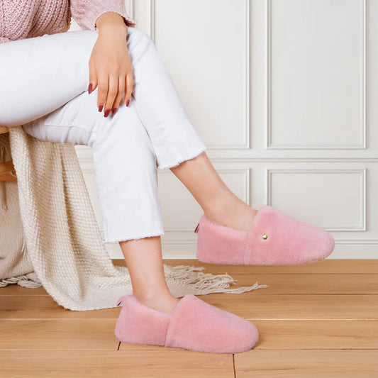 EverFoams Women's Closed Back Slippers Pink size 5-6