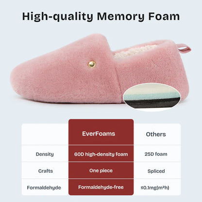 EverFoams Women's Closed Back Slippers Pink size 5-6