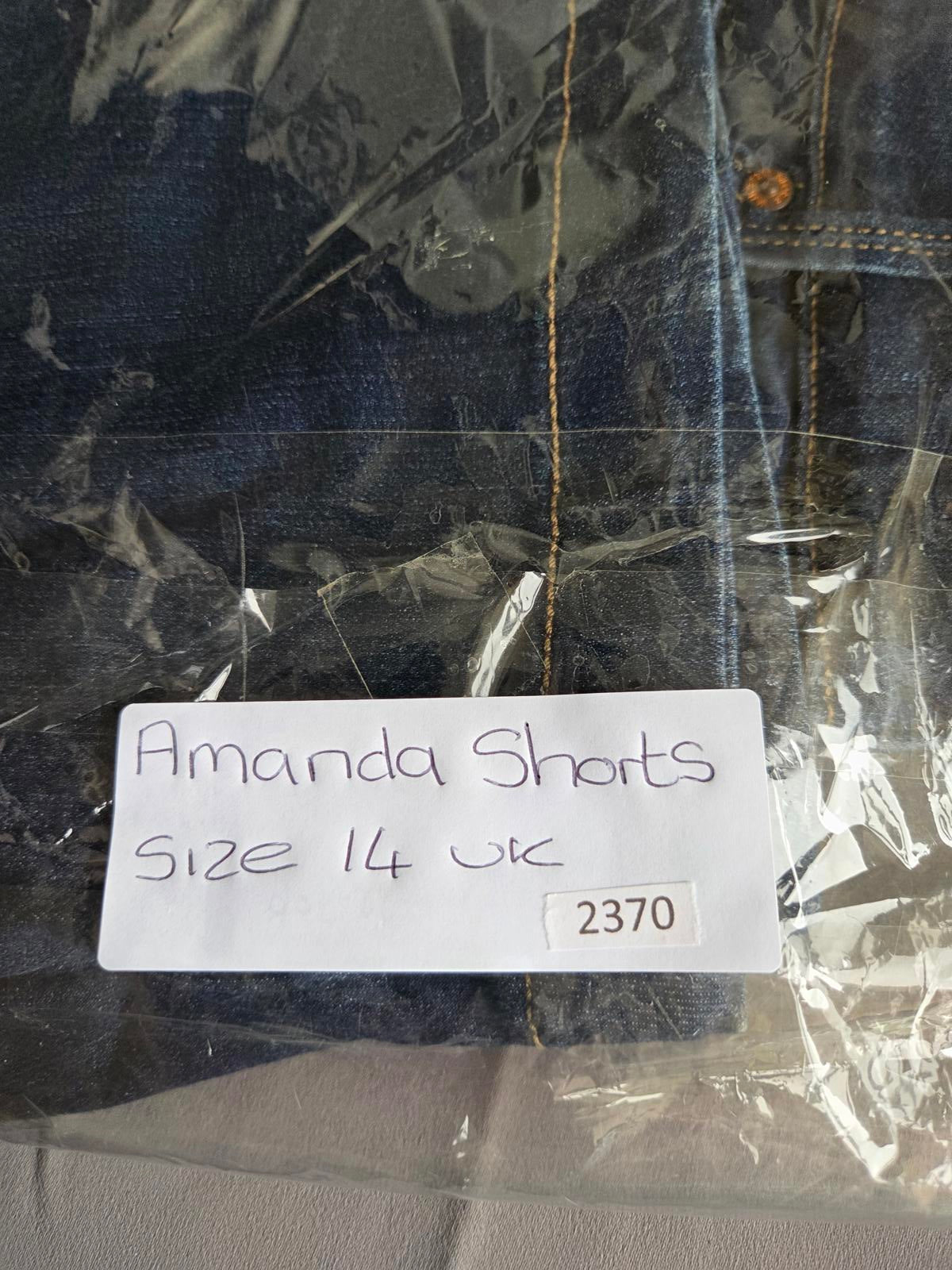 Amanda Size 14 Denim Shorts 2370