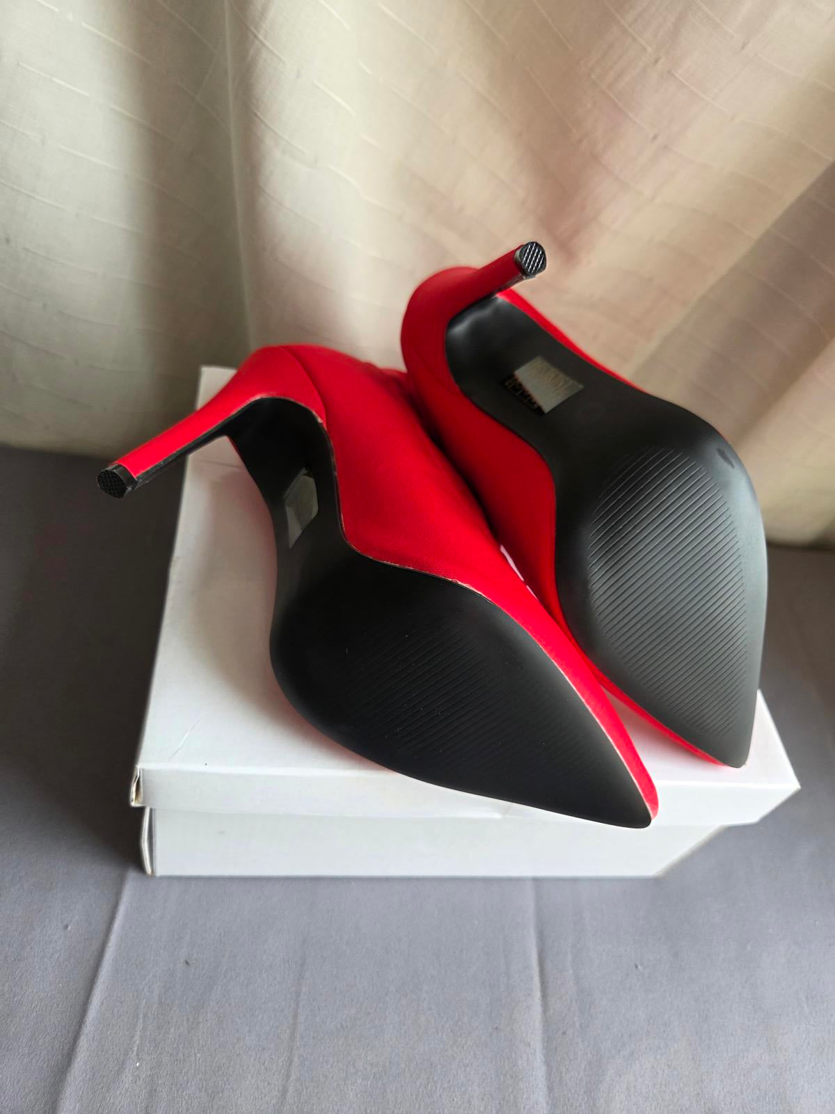Woman's size 3 Red lycra boots 2462
