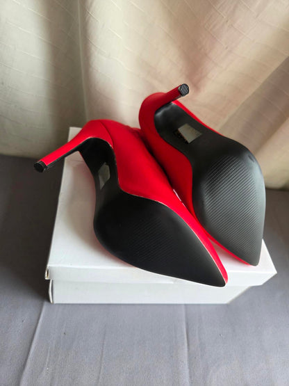 Woman's size 3 Red lycra boots 2462