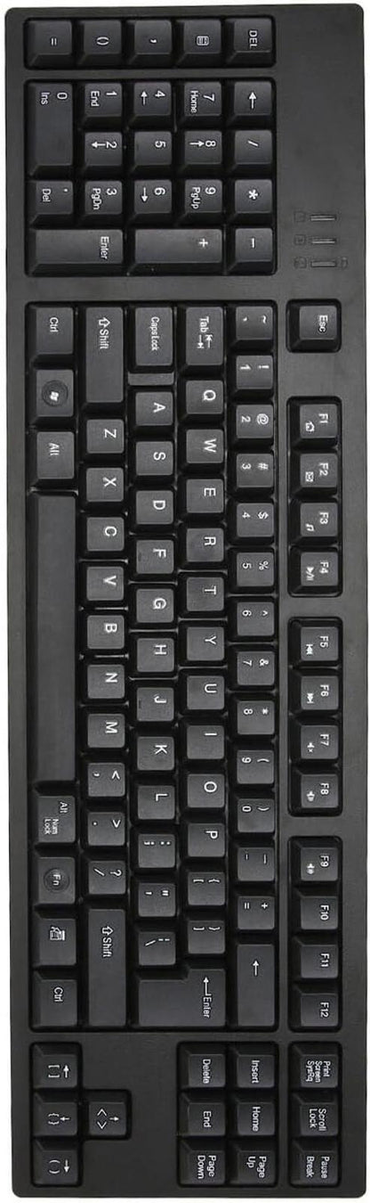 CCYLEZ Left Handed Keyboard, Office Accounting Keyboard, Plug and Play Black New