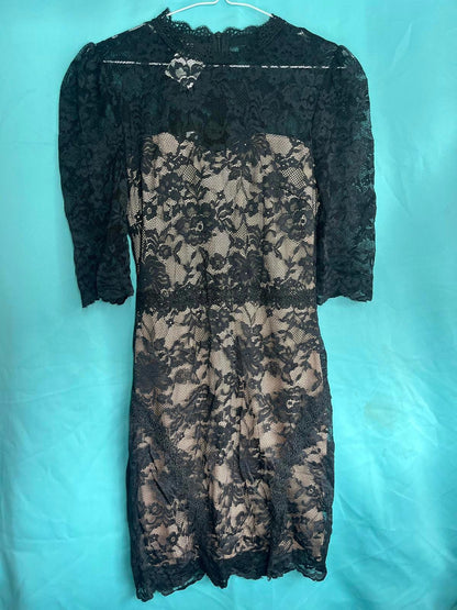Lace style long sleeved dress 1234