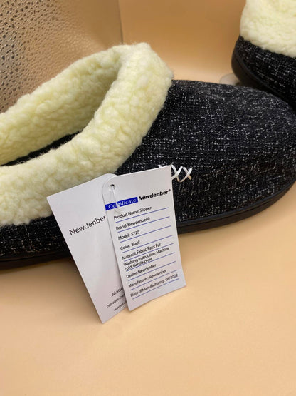 Faux Fur slippers slip on size 4/5 1194