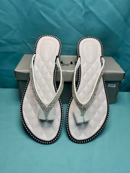 Krush size 7 sandal's with diamond effect straps 1398