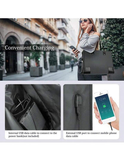 NUBILY - Designer Laptop Bags For Women - 15.6 Inch Large Waterproof Bag, New.