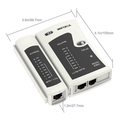 VCELINK GJ468 Network Cable Tester RJ45 Ethernet PoE Cat5/Cat6/Cat7 LAN RJ11