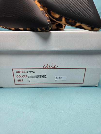 Woman's size 6 leopard print lycra boots 2213
