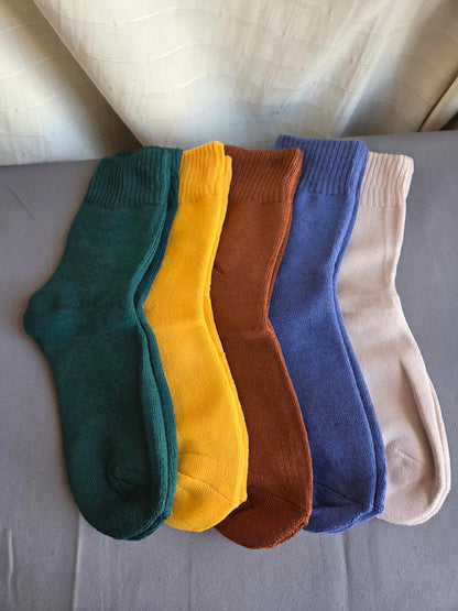 Unisex thermal Socks one size multi-coloured (pack of 5) 2347