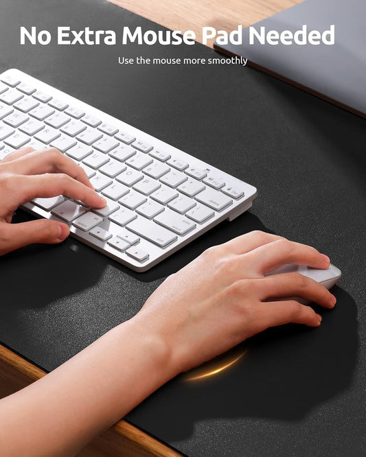 YSAGi PU Leather Desk Mat, Large Mouse Mat, Non-Slip Desk Pad Desk Protector Mat