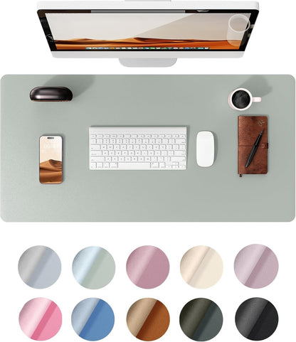 YSAGi PU Leather Desk Mat, Large Mouse Mat, Non-Slip Desk Pad Desk Protector Mat