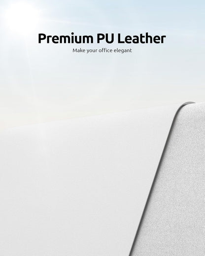 YSAGi PU Leather Desk Mat, Large Mouse Mat, Non-Slip Desk Pad Desk Protector Mat