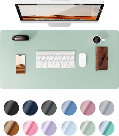 YSAGi PU Leather Desk Mat, Large Mouse Mat, Non-Slip Desk Pad Desk Protector Mat