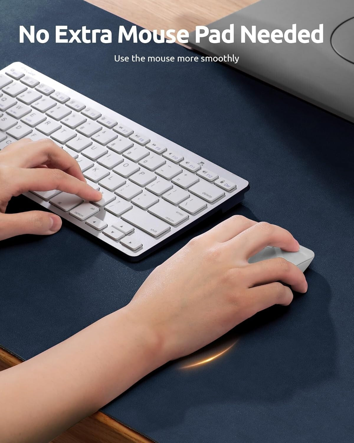 YSAGi PU Leather Desk Mat, Large Mouse Mat, Non-Slip Desk Pad Desk Protector Mat