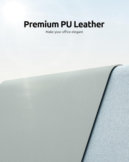 YSAGi PU Leather Desk Mat, Large Mouse Mat, Non-Slip Desk Pad Desk Protector Mat