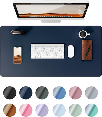 YSAGi PU Leather Desk Mat, Large Mouse Mat, Non-Slip Desk Pad Desk Protector Mat