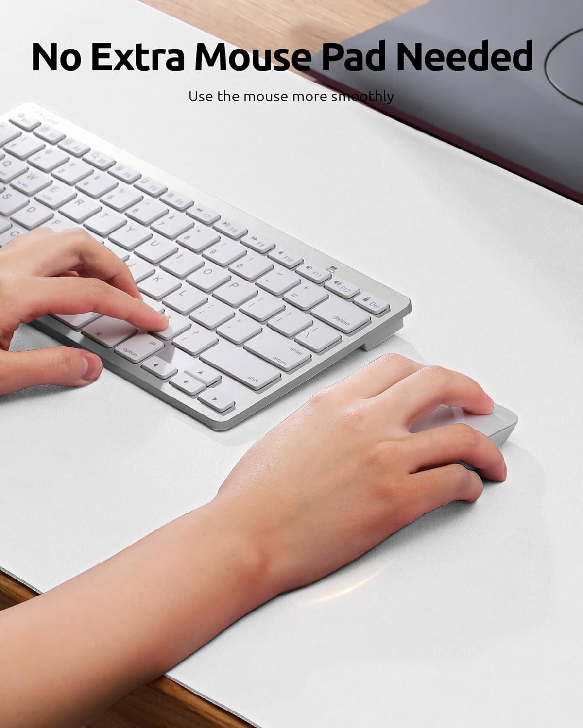 YSAGi PU Leather Desk Mat, Large Mouse Mat, Non-Slip Desk Pad Desk Protector Mat
