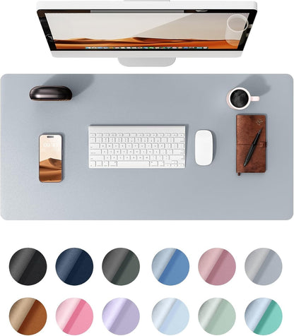 YSAGi PU Leather Desk Mat, Large Mouse Mat, Non-Slip Desk Pad Desk Protector Mat