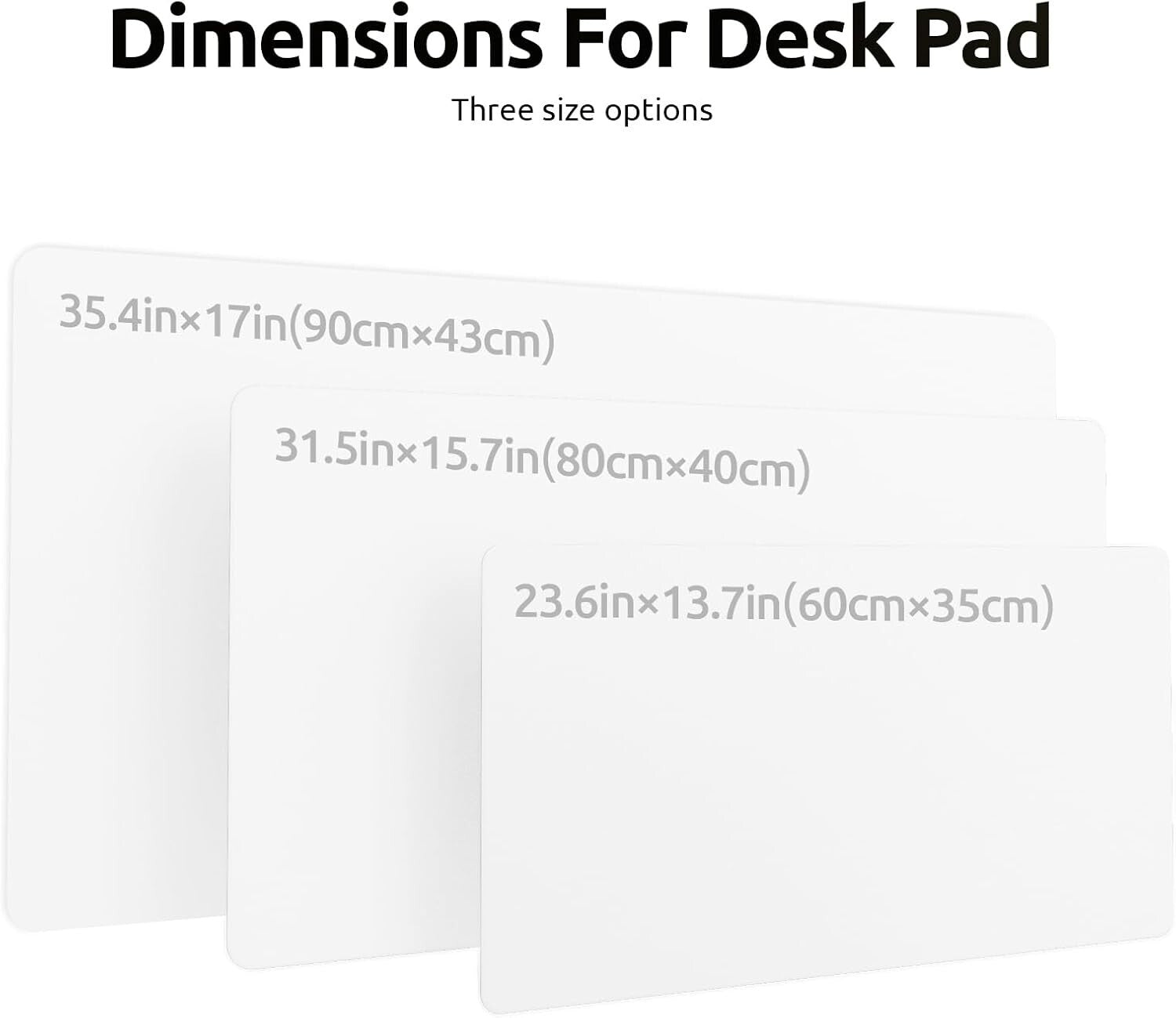 YSAGi PU Leather Desk Mat, Large Mouse Mat, Non-Slip Desk Pad Desk Protector Mat