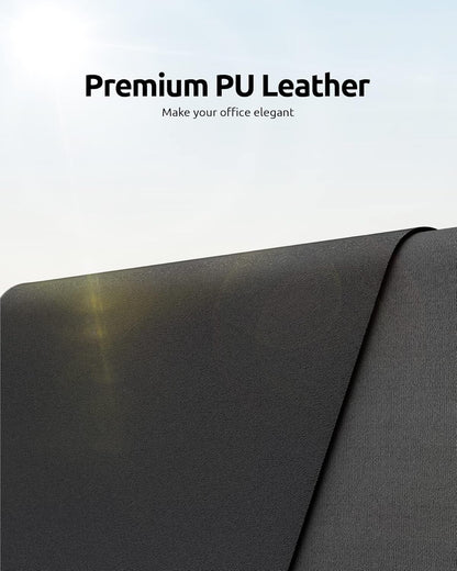 YSAGi PU Leather Desk Mat, Large Mouse Mat, Non-Slip Desk Pad Desk Protector Mat