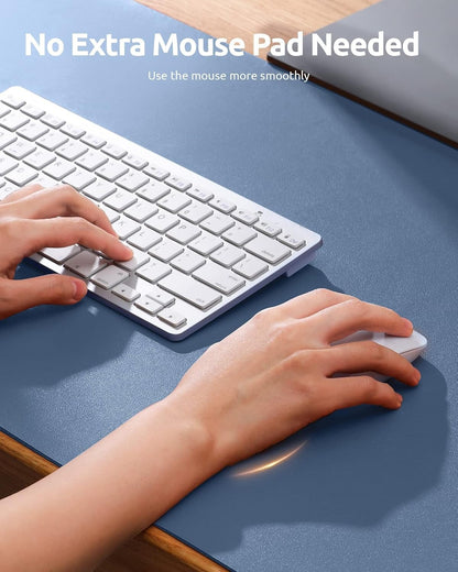 YSAGi PU Leather Desk Mat, Large Mouse Mat, Non-Slip Desk Pad Desk Protector Mat