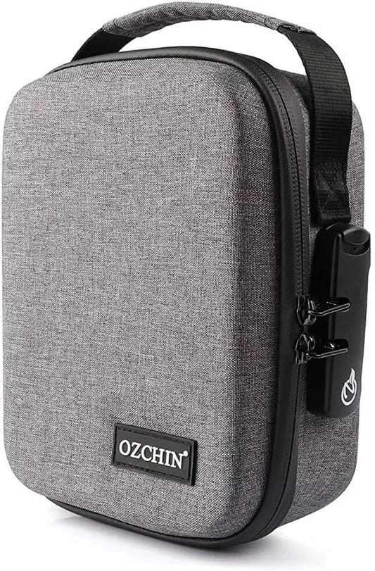 OZCHIN New Hard Shell Smell Proof Bag with Combination Lock Odor Proof Stash Box